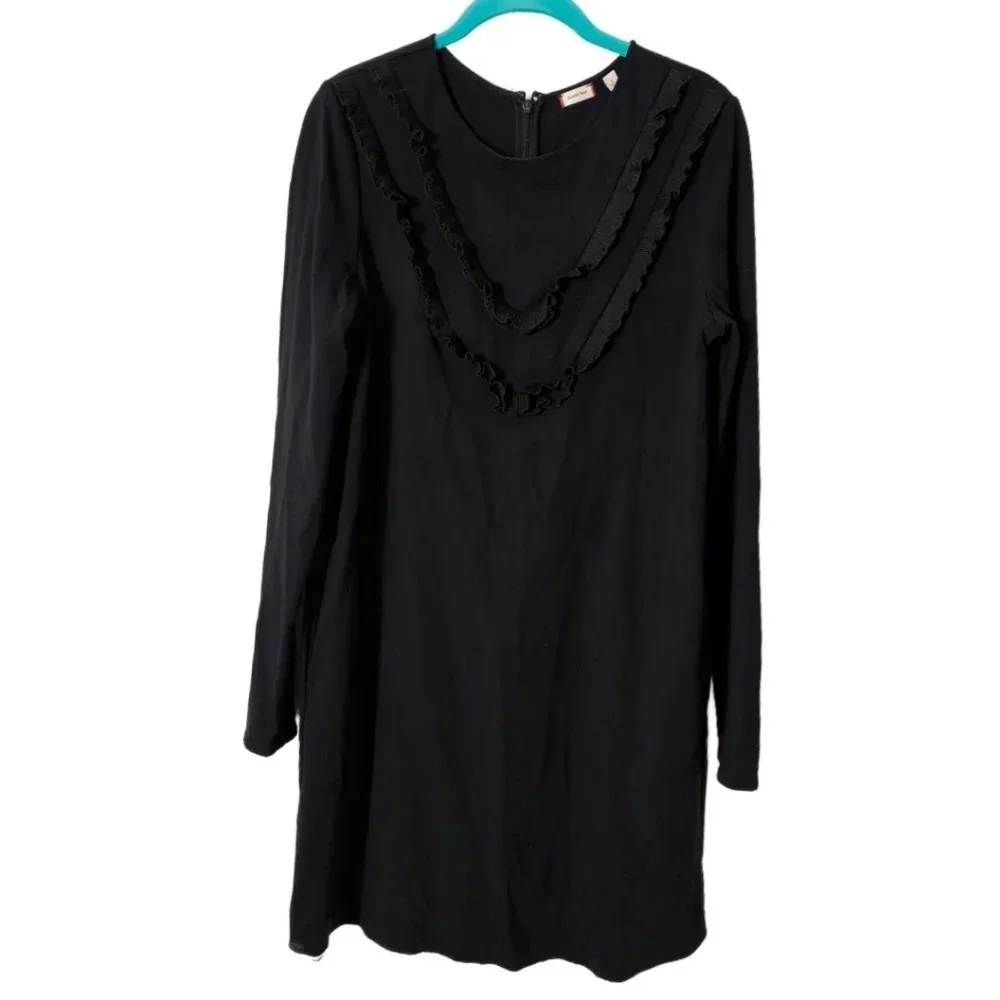 Sunday Best Aritzia Eliza Long Sleeve Ponte Ruffle Dress